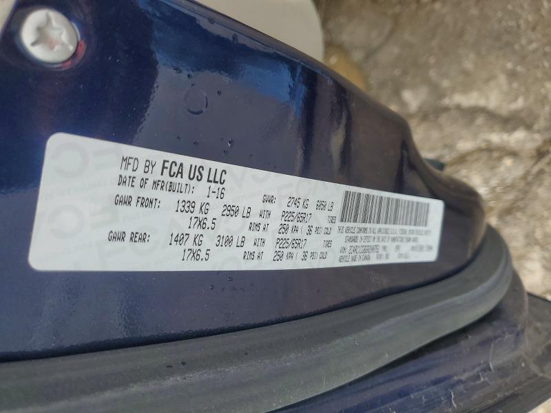 50066906 :رقم المزاد ، 2C4RC1CG8GR200752 vin ، 2016 Chrysler Town & Country مزاد بيع