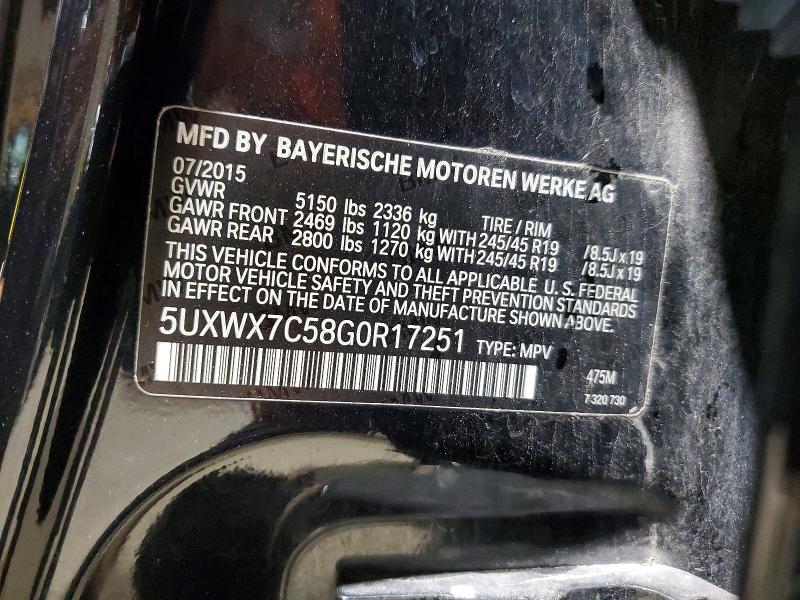 Продажа на аукционе авто 2016 Bmw X3, vin: 5UXWX7C58G0R17251, номер лота: 50895896
