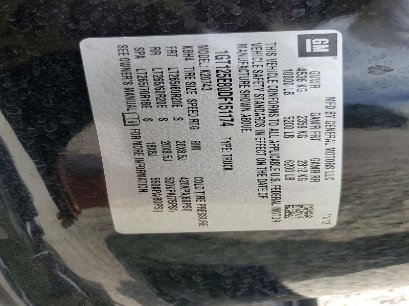 Aukcja sprzedaży 2013 Gmc Sierra, vin: 1GT125E80DF151174, numer aukcji: 50332206