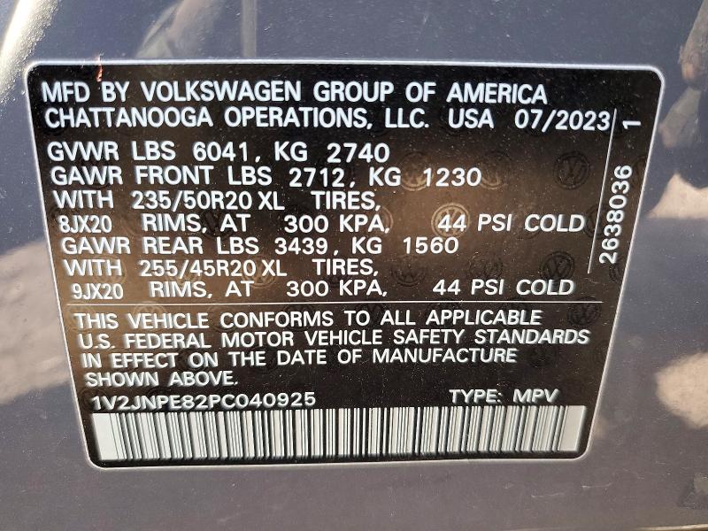 Продаж на аукціоні авто 2023 Volkswagen Id.4, vin: 1V2JNPE82PC040925, номер лоту: 49427716