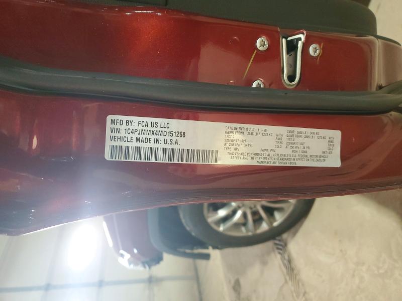 Продажа на аукционе авто 2021 Jeep Cherokee, vin: 1C4PJMMX4MD151268, номер лота: 48593866