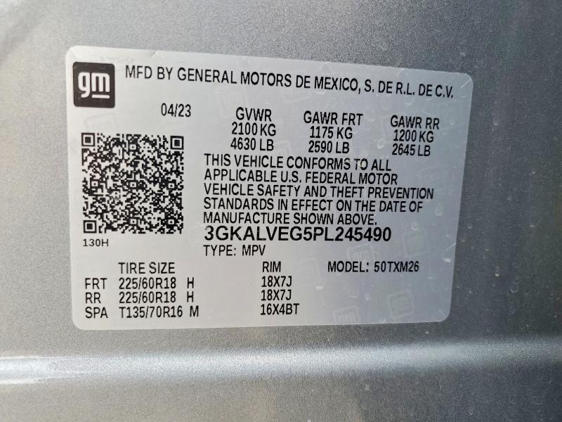 Aukcja sprzedaży 2023 Gmc Terrain, vin: 3GKALVEG5PL245490, numer aukcji: 50146116