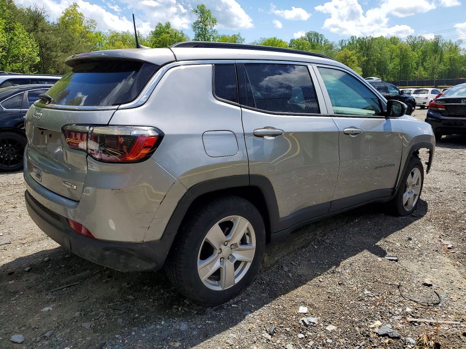 2022 Jeep Compass მანქანა იყიდება აუქციონზე, vin: 3C4NJDBB1NT221996, აუქციონის ნომერი: 50156306