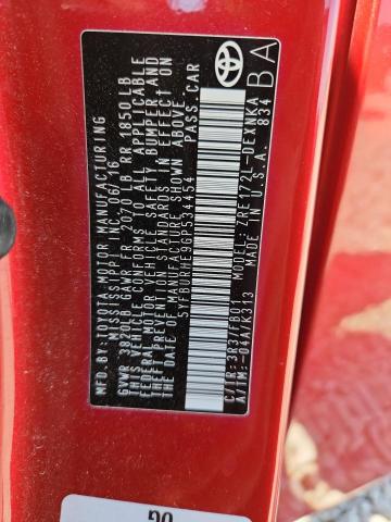 50988236 :رقم المزاد ، 5YFBURHE9GP534454 vin ، 2016 Toyota Corolla مزاد بيع
