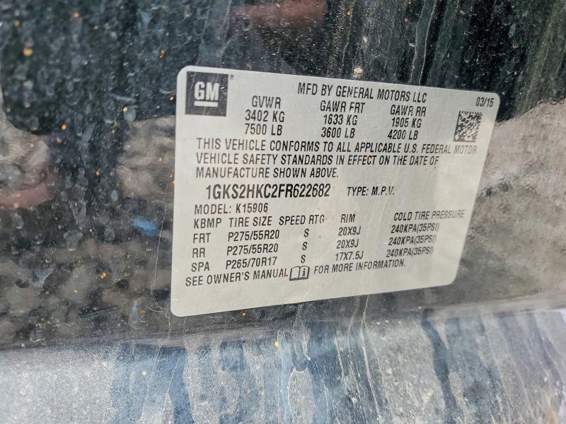 Aukcja sprzedaży 2015 Gmc Yukon Xl, vin: 1GKS2HKC2FR622682, numer aukcji: 51181186