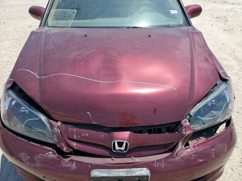 2004 Honda Civic მანქანა იყიდება აუქციონზე, vin: 2HGES267X4H511671, აუქციონის ნომერი: 50563536