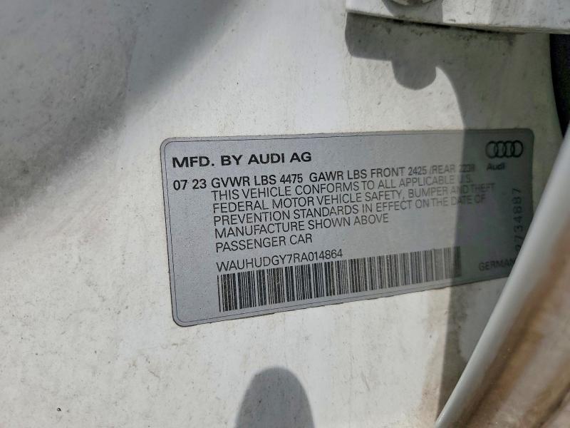 Продаж на аукціоні авто 2024 Audi A3, vin: WAUHUDGY7RA014864, номер лоту: 48294596