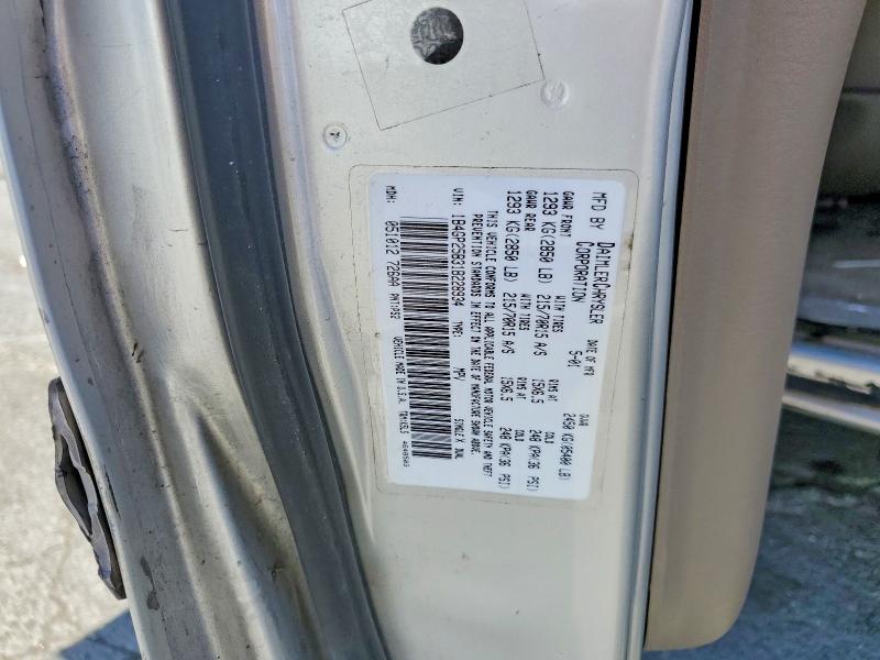 52038236 :رقم المزاد ، 1B4GP25B31B228934 vin ، 2001 Dodge Caravan مزاد بيع