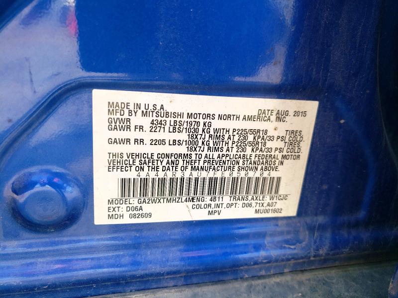 Aukcja sprzedaży 2015 Mitsubishi Outlander Sport, vin: 4A4AR3AU7FE050704, numer aukcji: 49947646