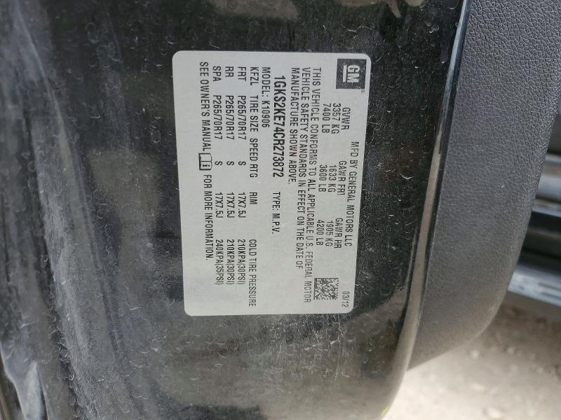 Aukcja sprzedaży 2012 Gmc Yukon Xl, vin: 1GKS2KE74CR273872, numer aukcji: 47293236
