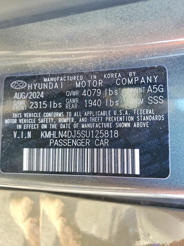 49000716 :رقم المزاد ، KMHLN4DJ5SU125818 vin ، 2025 Hyundai Elantra Hybrid مزاد بيع
