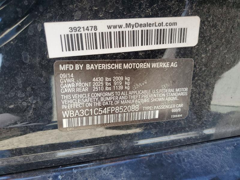Продажа на аукционе авто 2015 Bmw 328, vin: WBA3C1C54FP852088, номер лота: 51155716