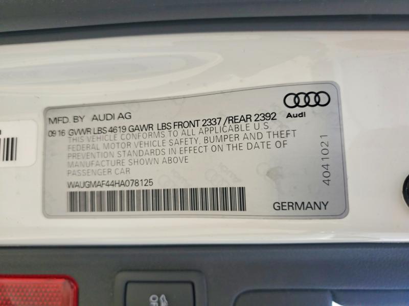 Продаж на аукціоні авто 2017 Audi A4, vin: WAUGMAF44HA078125, номер лоту: 49738496