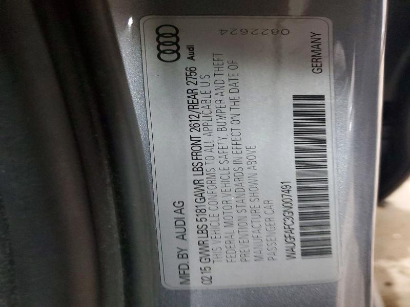 Продажа на аукционе авто 2016 Audi A6, vin: WAUGFAFC3GN007491, номер лота: 48915526