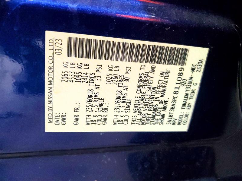 Продаж на аукціоні авто 2023 Nissan Rogue, vin: 5N1BT3BA3PC811089, номер лоту: 50303606