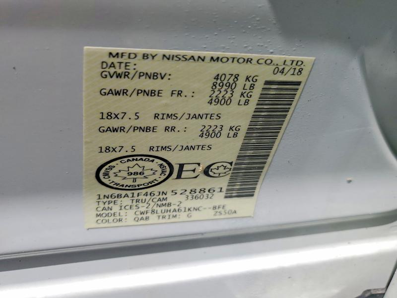 Продаж на аукціоні авто 2018 Nissan Titan Xd, vin: 1N6BA1F46JN528861, номер лоту: 51297286
