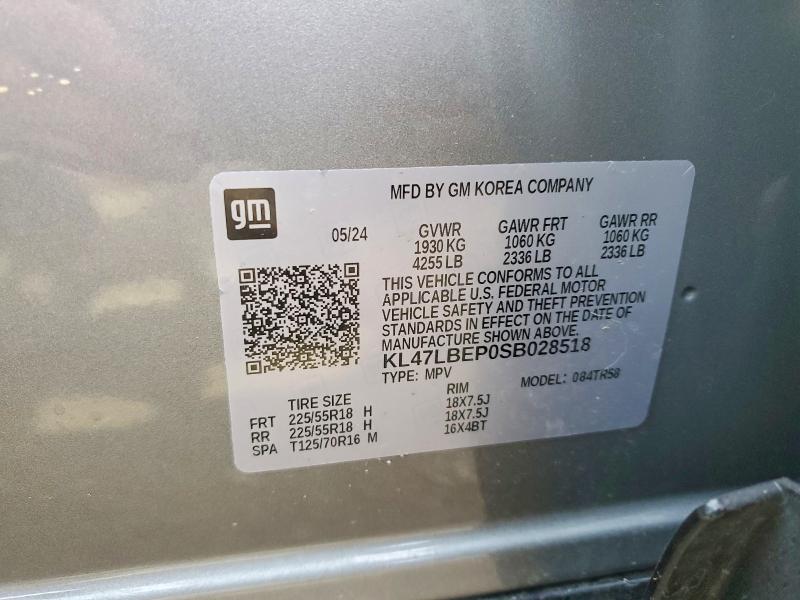 50429806 :رقم المزاد ، KL47LBEP0SB028518 vin ، 2025 Buick Envista مزاد بيع