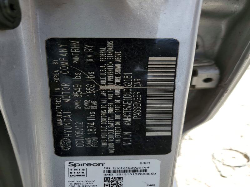Продаж на аукціоні авто 2013 Hyundai Accent, vin: KMHCT5AE1DU082181, номер лоту: 49961686