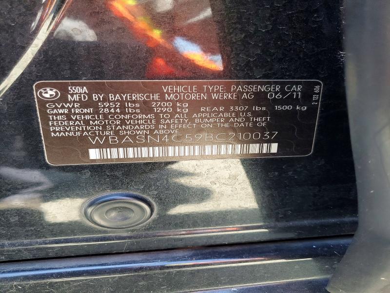 Продаж на аукціоні авто 2011 Bmw 550, vin: WBASN4C59BC210037, номер лоту: 51815976