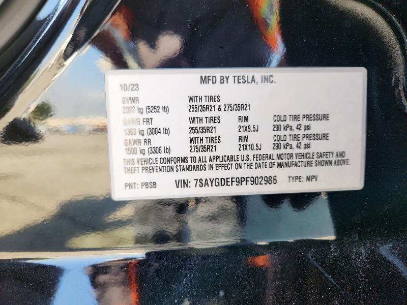 Aukcja sprzedaży 2023 Tesla Model Y, vin: 7SAYGDEF9PF902986, numer aukcji: 49413076