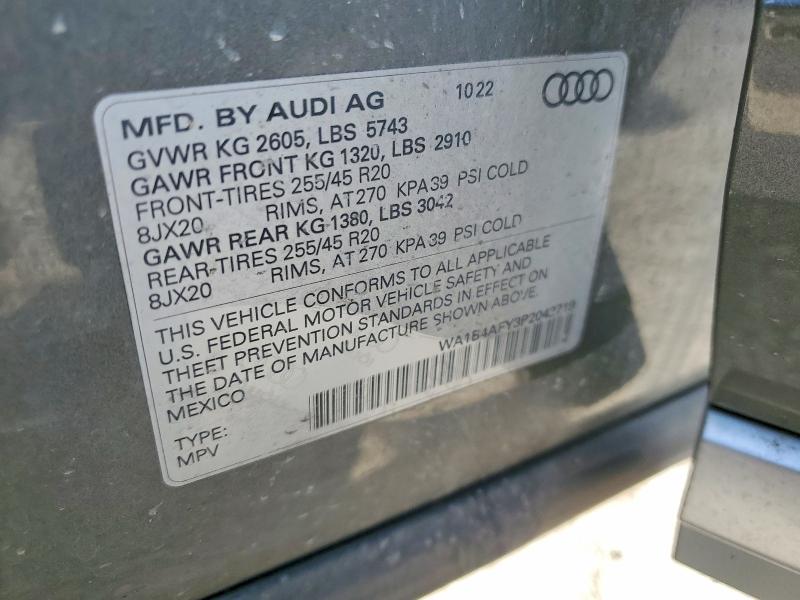 49925356 :رقم المزاد ، WA1B4AFY3P2042719 vin ، 2023 Audi Sq5 مزاد بيع