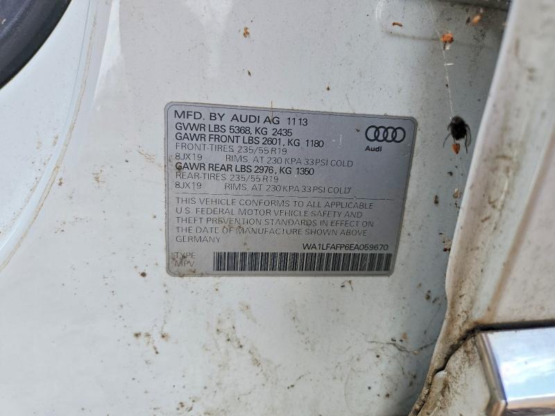2014 Audi Q5 მანქანა იყიდება აუქციონზე, vin: WA1LFAFP6EA059670, აუქციონის ნომერი: 50232416