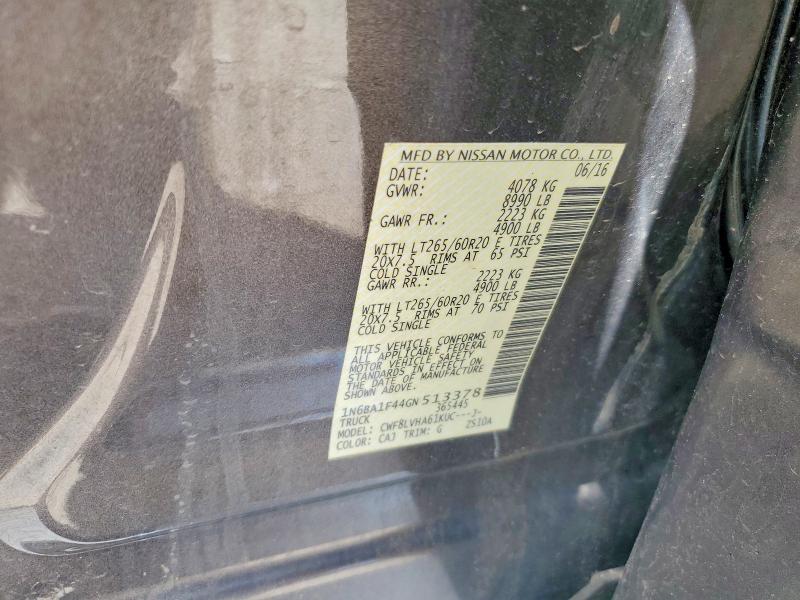 Продаж на аукціоні авто 2016 Nissan Titan Xd, vin: 1N6BA1F44GN513378, номер лоту: 48176866
