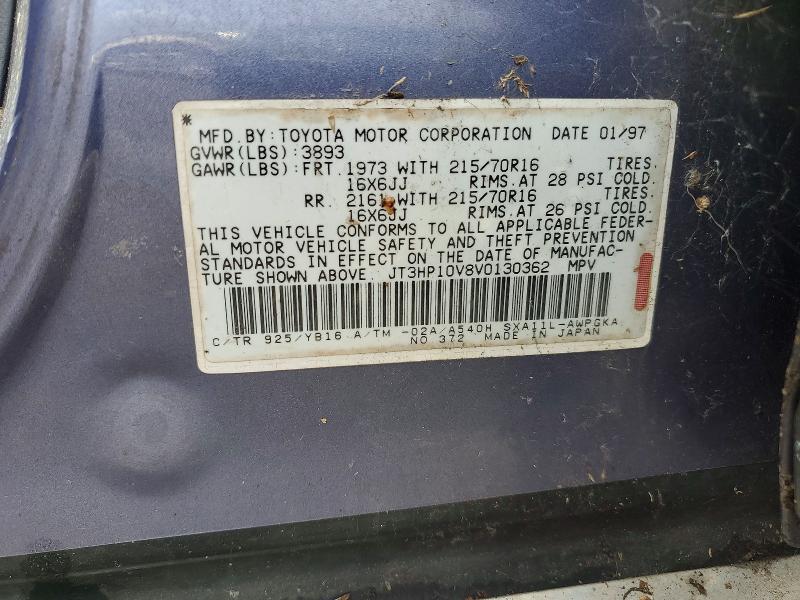 49513756 :رقم المزاد ، JT3HP10V8V0130362 vin ، 1997 Toyota Rav4 مزاد بيع