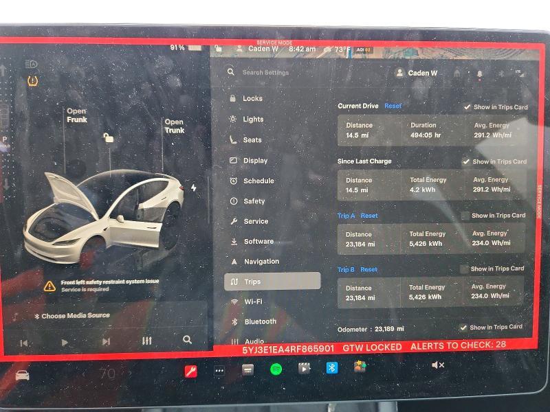 Продажа на аукционе авто 2024 Tesla Model 3, vin: 5YJ3E1EA4RF865901, номер лота: 49418336
