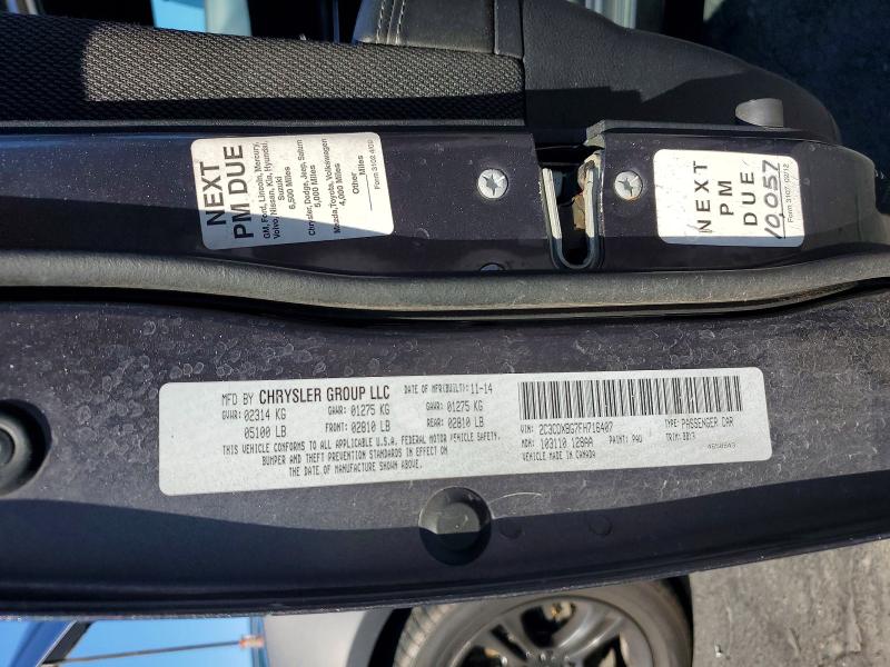Aukcja sprzedaży 2015 Dodge Charger, vin: 2C3CDXBG7FH716407, numer aukcji: 50814656