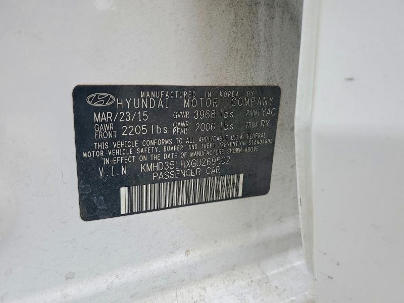 2016 Hyundai Elantra Gt მანქანა იყიდება აუქციონზე, vin: KMHD35LHXGU269502, აუქციონის ნომერი: 47934816