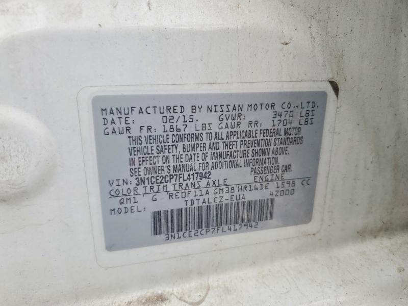 Aukcja sprzedaży 2015 Nissan Versa Note, vin: 3N1CE2CP7FL417942, numer aukcji: 49647256