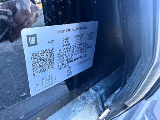2021 Gmc Yukon მანქანა იყიდება აუქციონზე, vin: 1GKS2BKD6MR281077, აუქციონის ნომერი: 51714086