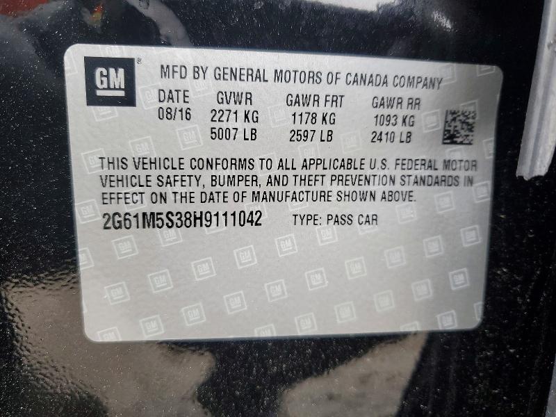 Продажа на аукционе авто 2017 Cadillac Xts, vin: 2G61M5S38H9111042, номер лота: 50943606