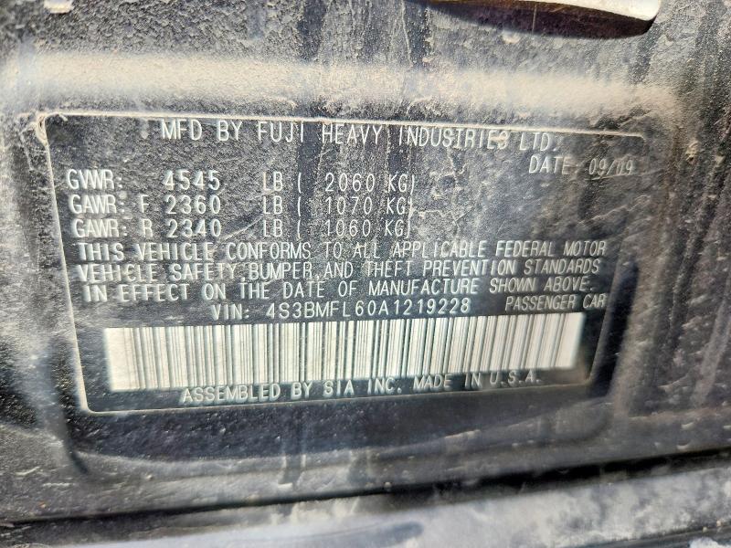 Продаж на аукціоні авто 2010 Subaru Legacy, vin: 4S3BMFL60A1219228, номер лоту: 49884736
