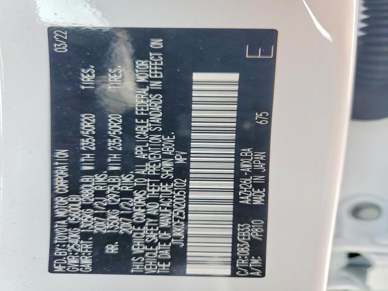Aukcja sprzedaży 2022 Lexus Nx, vin: JTJKKCFZ5N2005102, numer aukcji: 49489066