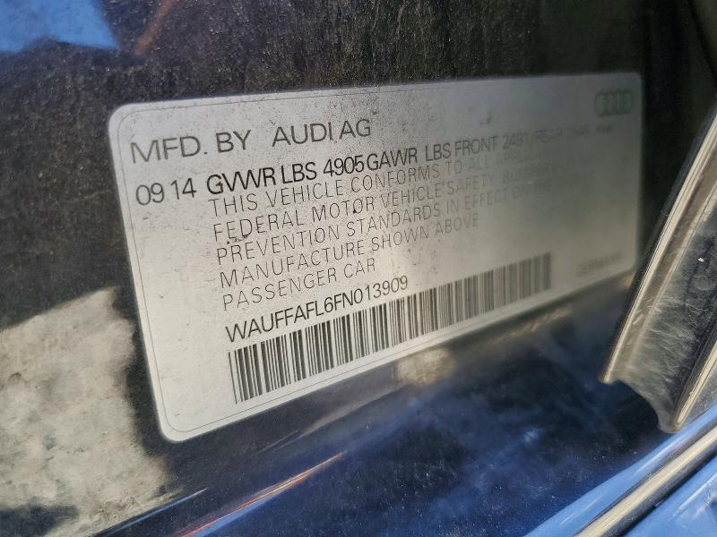 Продажа на аукционе авто 2015 Audi A4, vin: WAUFFAFL6FN013909, номер лота: 52023006
