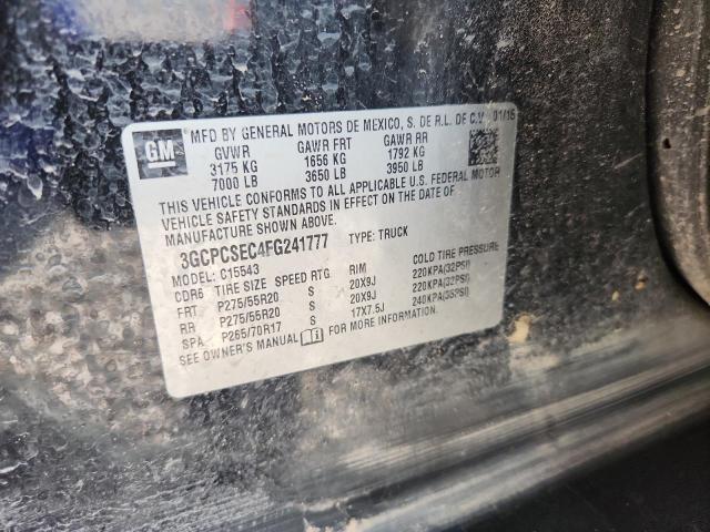 Продаж на аукціоні авто 2015 Chevrolet Silverado, vin: 3GCPCSEC4FG241777, номер лоту: 48649706