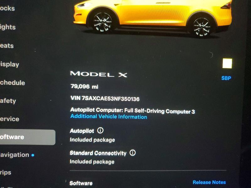 Продажа на аукционе авто 2022 Tesla Model X, vin: 7SAXCAE53NF350136, номер лота: 51141446