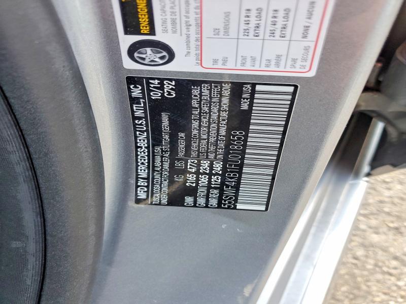 Aukcja sprzedaży 2015 Mercedes-benz C, vin: 55SWF4KB1FU018658, numer aukcji: 48337496