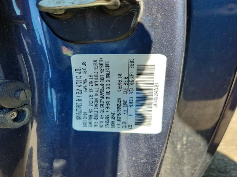 50633796 :رقم المزاد ، JNKCV64F99M654497 vin ، 2009 Infiniti G37 Coupe مزاد بيع