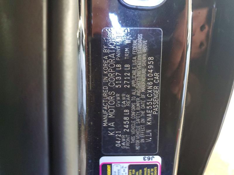 Auction sale of the 2022 Kia Stinger, vin: KNAE55LCXN6104958, lot number: 49257596