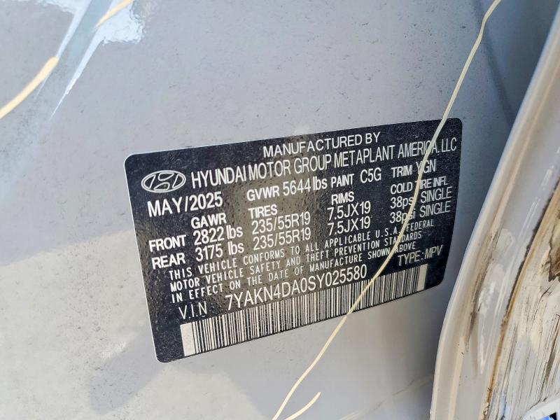Продаж на аукціоні авто 2025 Hyundai Ioniq 5, vin: 7YAKN4DA0SY025580, номер лоту: 49264886