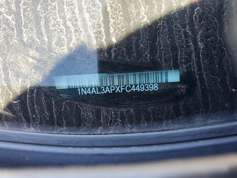 2015 Nissan Altima მანქანა იყიდება აუქციონზე, vin: 1N4AL3APXFC449398, აუქციონის ნომერი: 51198486