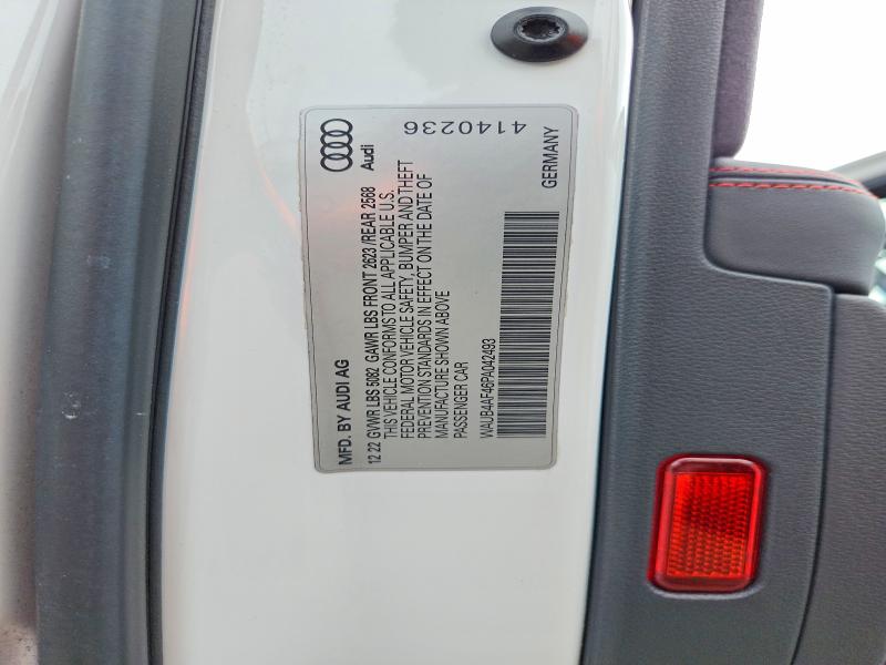 Продаж на аукціоні авто 2023 Audi S4, vin: WAUB4AF46PA042493, номер лоту: 49605536