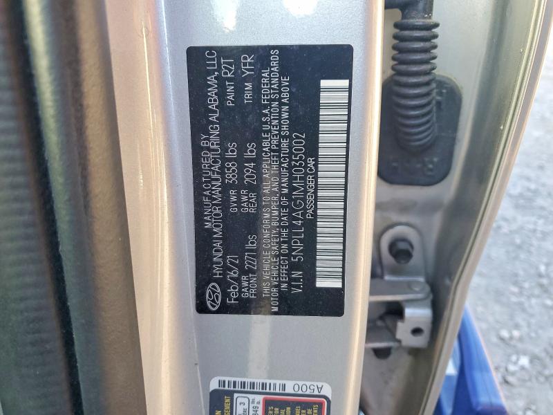 Aukcja sprzedaży 2021 Hyundai Elantra, vin: 5NPLL4AG1MH035002, numer aukcji: 47062676