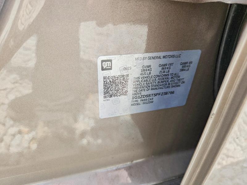 Продажа на аукционе авто 2023 Chevrolet Malibu, vin: 1G1ZD5ST5PF238796, номер лота: 51513866