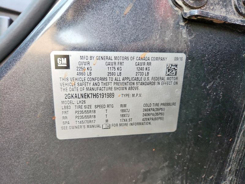 Продажа на аукционе авто 2017 Gmc Terrain, vin: 2GKALNEK7H6191989, номер лота: 49643846