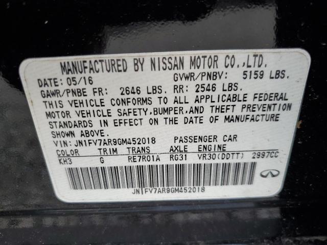 Aukcja sprzedaży 2016 Infiniti Q50, vin: JN1FV7AR9GM452018, numer aukcji: 51307226