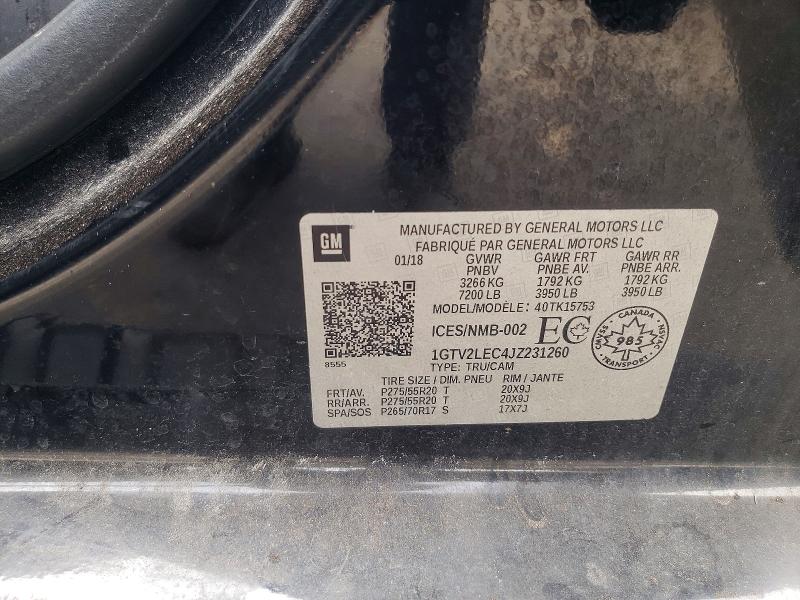 2018 Gmc Sierra მანქანა იყიდება აუქციონზე, vin: 1GTV2LEC4JZ231260, აუქციონის ნომერი: 50691986